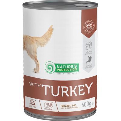 Консерви для собак Nature\'s Protection with Turkey 400 г (KIK45601)