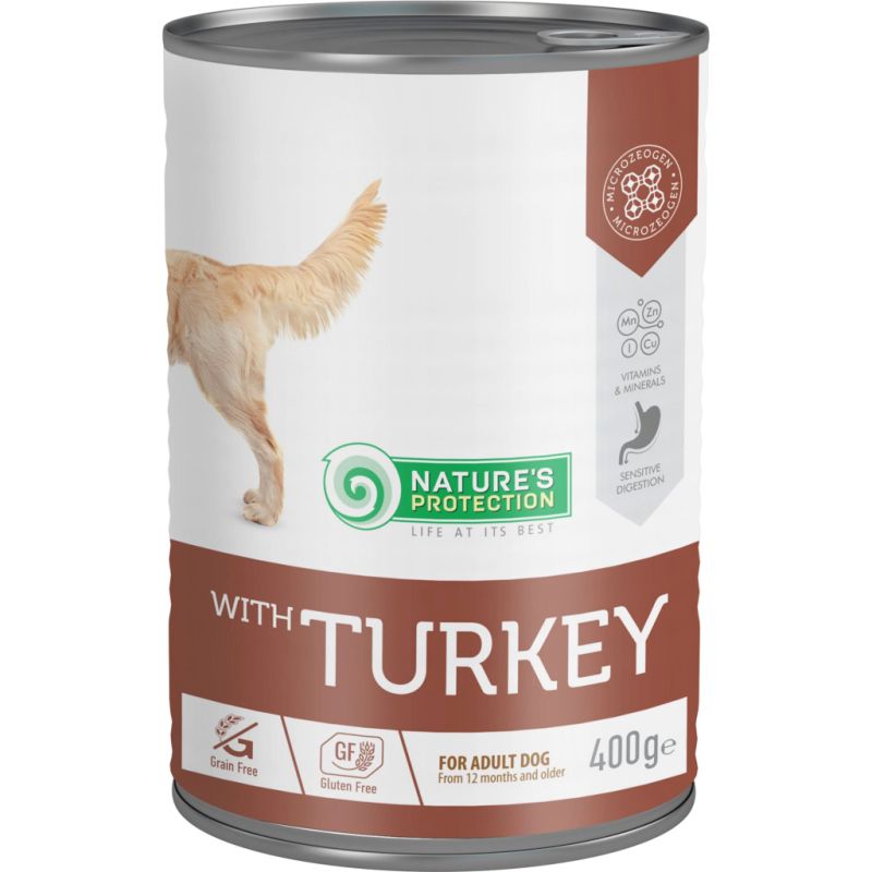 Консервы для собак Nature's Protection with Turkey 400 г (KIK45601)