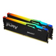 Модуль пам\'яті для комп\'ютера DDR5 32GB (2x16GB) 5600 MHz Beast RGB AM5 Black Kingston Fury (ex.HyperX) (KF556C36BBEAK2-32)