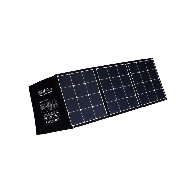 Портативная солнечная панель ECL 120W регулятор USB-C 2xUSB 1xQC 3.0 1550x555x5мм 3.9кг (EC-SP120WBV)