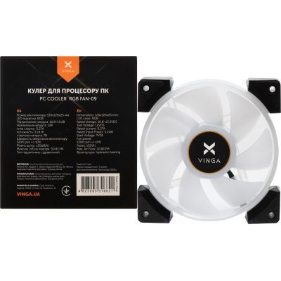 Кулер до корпусу Vinga (RGB fan-09)