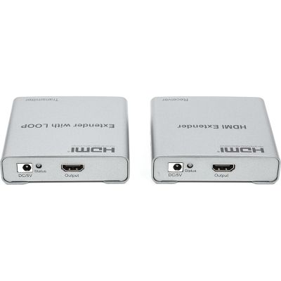 Адаптер HDMI 4K/30hz, up to 100m via CAT5E/6, loop-out (HDES12-LOOP) PowerPlant (CA912964)