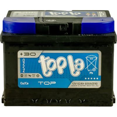 Аккумулятор автомобильный Topla 62 Ah/12V TOP Euro (118 662)
