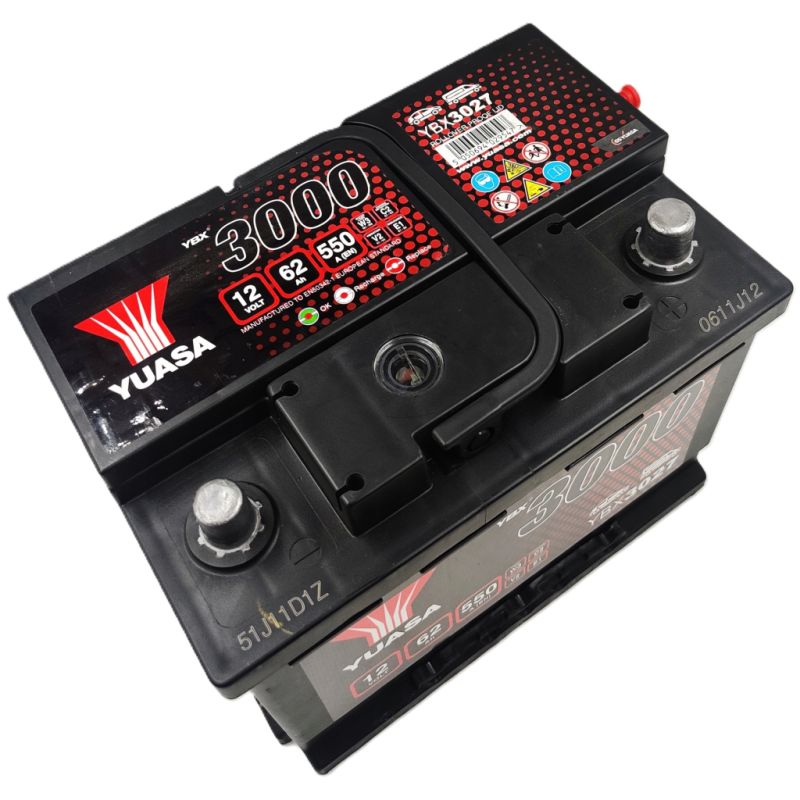 Акумулятор автомобільний Yuasa 12V 62Ah SMF Battery (YBX3027)