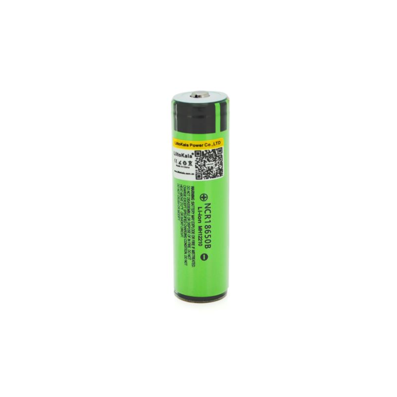 Аккумулятор 18650 3400mAh(3200-3400mah), 3.7V(2.75-4.2V), защита, green Liitokala (Lii-34B-PCB)