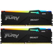 Модуль пам\'яті для комп\'ютера DDR5 16GB (2x8GB) 5200 MHz FURY Beast RGB Kingston Fury (ex.HyperX) (KF552C40BBAK2-16)