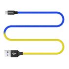 Дата кабель USB 2.0 AM to Micro 5P 1.0m National ColorWay (CW-CBUM052-BLY)