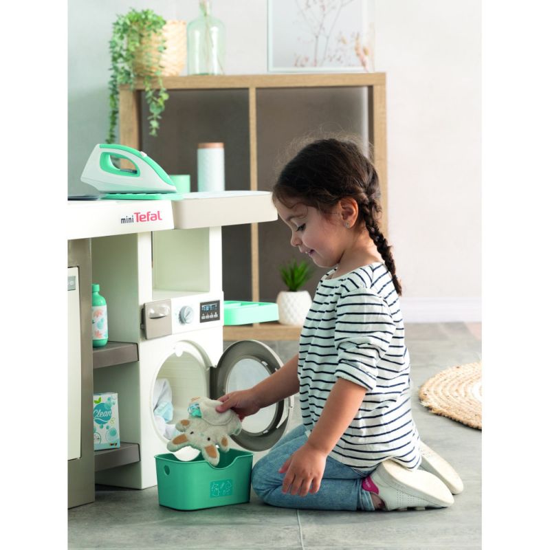 Игровой набор Smoby Интерактивный набор 2 в 1 Тефаль Кухня + Прачечная (311050)