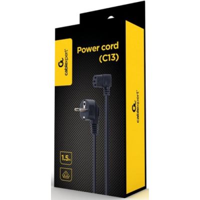 Кабель питания C13 1.5m 90° corner Cablexpert (PC-186A-VDE1B-1.5M)
