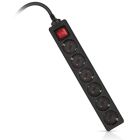 Сетевой фильтр питания REAL-EL RS-6 Protect M 1.8m, black (EL122300032)