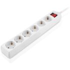 Сетевой фильтр питания REAL-EL RS-6 Protect M 3m, white (EL122300033)