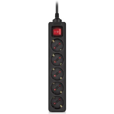 Сетевой фильтр питания REAL-EL RS-Protect M 1.8m, black (EL122300026)