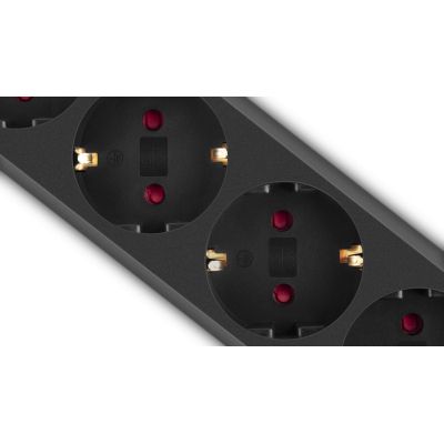Сетевой фильтр питания REAL-EL RS-Protect M 1.8m, black (EL122300026)