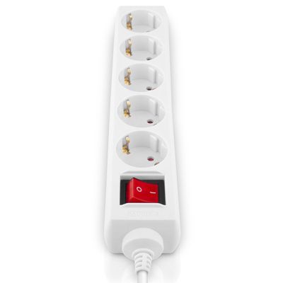 Сетевой фильтр питания REAL-EL RS-Protect M 1.8m, white (EL122300025)
