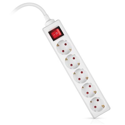 Сетевой фильтр питания REAL-EL RS-Protect M 5m, white (EL122300029)