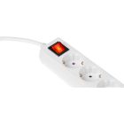 Сетевой удлинитель 2E 5XSchuko з вимикачем,1.5м, white (2E-U05ESM1.5)