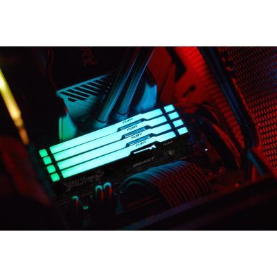 Модуль памяти для компьютера DDR5 32GB 5600 MHz Beast RGB XMP Kingston Fury (ex.HyperX) (KF556C40BBA-32)