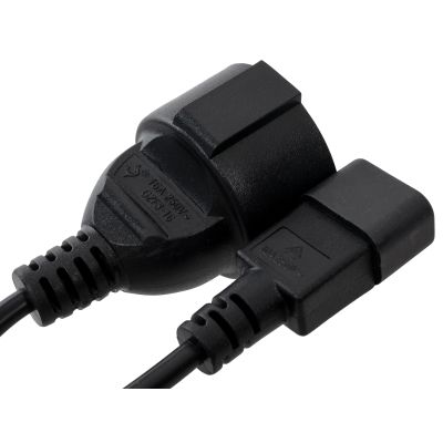 Кабель питания C14 to Schuko 0.75mm2 Copper Vinga (VPCC14S75C)