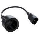 Кабель питания C14 to Schuko 0.75mm2 Copper Vinga (VPCC14S75C)