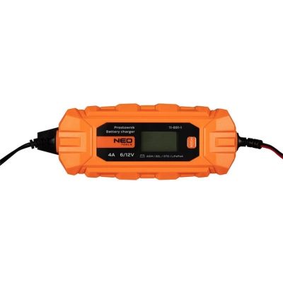 Зарядное устройство для автомобильного аккумулятора Neo Tools 4A/70Вт, 3-120Ah, для кислотних/AGM/GEL (11-891)