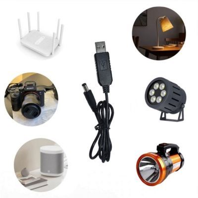 Кабель питания USB to DC 5.5x2.1mm 12V 0.8m Armorstandart (ARM65663)