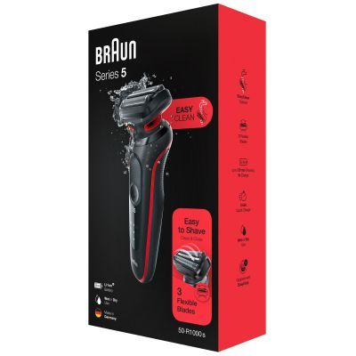 Электробритва Braun (Series 5 51-R1000s BLACK / RED)