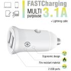 Зарядний пристрій Piko CC-312 (2USB3,1A) + Lightning cable (1283126538810)