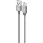 Дата кабель USB 2.0 AM to USB-C 1.0m grey Intaleo (1283126489136)