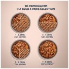 Вологий корм для кішок Club 4 Paws Paws Selection Преміум Шматочки з куркою та телятиною в соусі 80 г (4820215368018) (12 шт)