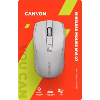 Мышка Canyon MW-7 Wireless White (CNE-CMSW07W)