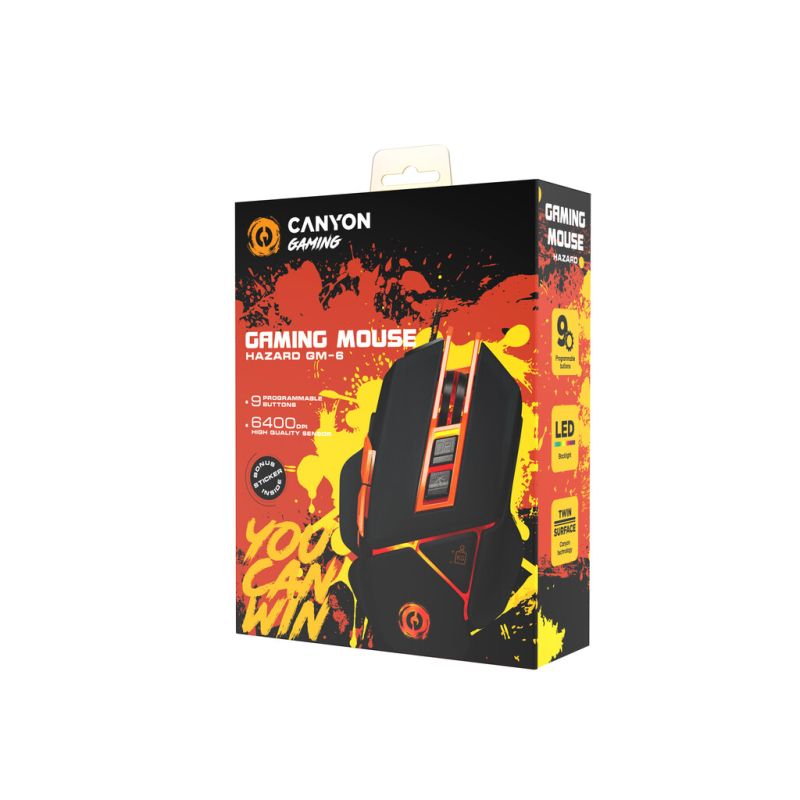 Мышка Canyon GM-6 USB Black (CND-SGM6N)