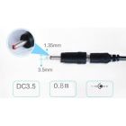 Кабель живлення USB to DC 3.5x1.35mm + 5.5x2.1mm 9V-12V Dynamode (KWS-912V)