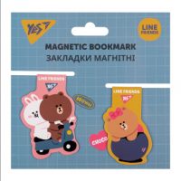 Закладки для книг Yes магнітні Line Friends, 2 шт (707825) (5 шт)