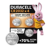 Батарейка CR 2032 специальная литиевая типа таблетка 2032 3V, 4 шт. Duracell (5007662/5010951/5014799)