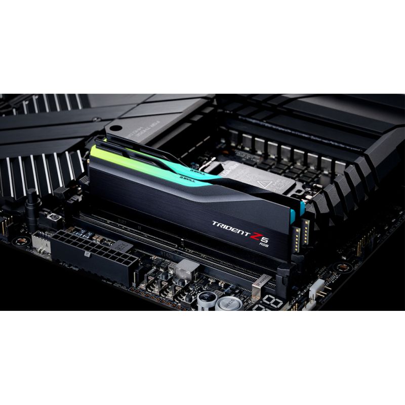 Модуль памяти для компьютера DDR5 32GB (2x16GB) 7200 MHz Trident Z5 RGB G.Skill (F5-7200J3445G16GX2-TZ5RK)