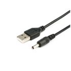 Кабель питания USB to DC 3.5mm 5V 1.0m 2.0A black Atcom (10035)