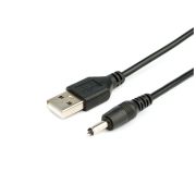 Кабель питания USB to DC 3.5mm 5V 1.0m 2.0A black Atcom (10035)