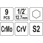 Набор бит Yato (YT-10662)