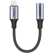 Переходник Lightning to 3.5mm 10cm Headphone Jack Adapter Model US211 gray Ugreen (30756)