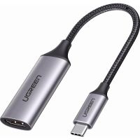 Переходник USB2.0 Type C to HDMI V2.0 4K60Hz 10cm CM297 gray Ugreen (70444)