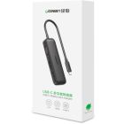 Переходник USB2.0 Type-C to VGA V1.2/HDMI V2.0b/DP V1.2a CM260 black Ugreen (60568)