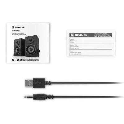 Акустична система REAL-EL S-225 USB Black (EL121200009)