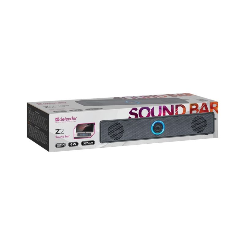 Акустическая система Defender Z2 LED USB Black (65102)