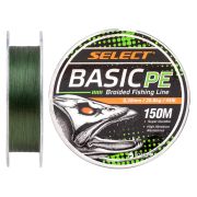 Шнур Select Basic PE 150m Dark Green 0.26mm 45lb/20.8kg (1870.18.74)
