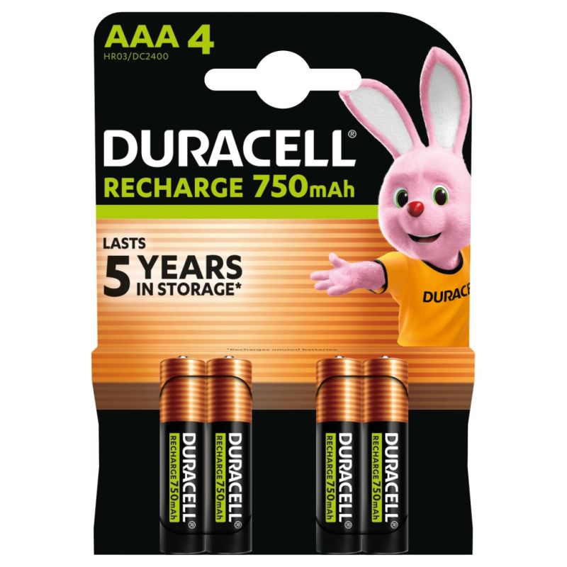 Аккумулятор Duracell AAA HR03 750mAh * 4 (5007331)