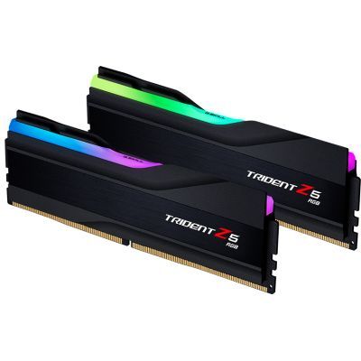 Модуль пам\'яті для комп\'ютера DDR5 32GB (2x16GB) 6400 Trident Z5 RGB Black G.Skill (F5-6400J3239G16GX2-TZ5RK)