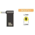 Адаптер PD 100W USB Type-C Female to DC Male Jack 5.5x1.7 mm ACER, PACKARD BELL ST-Lab (PD100W-5.5x1.7mm)