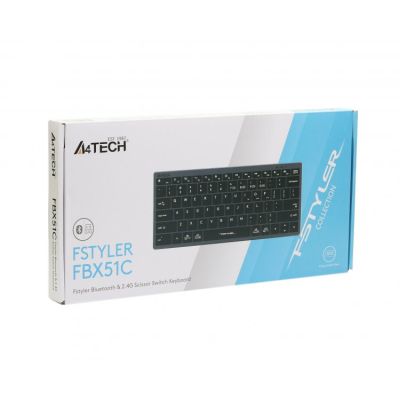 Клавіатура A4Tech FBX51C Wireless/Bluetooth Grey (4711421969765)