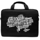 Сумка для ноутбука Vinga 14" NB1402 Black, white print (NB1402UWBK)