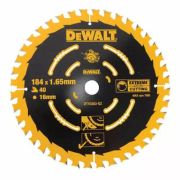 Диск пильний DeWALT EXTREME, 184 х 16 мм, 40 z, ATB, 18 град, універсальне застосування (DT10303)